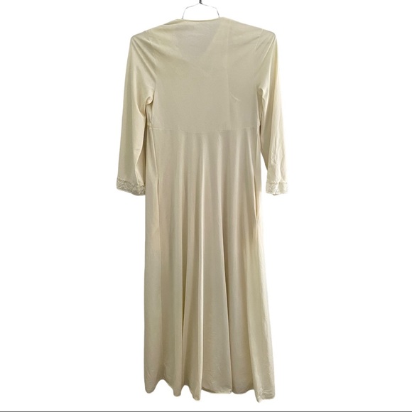 Vintage Shadowline Peignoir Set In Buttercream Yellow Size Small - Picture 5 of 13